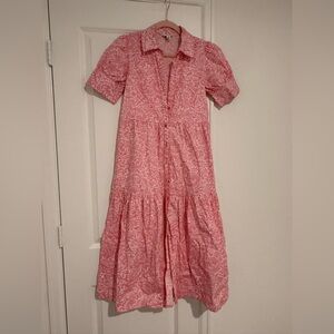 Crown & Ivy Pink Paisley Dress